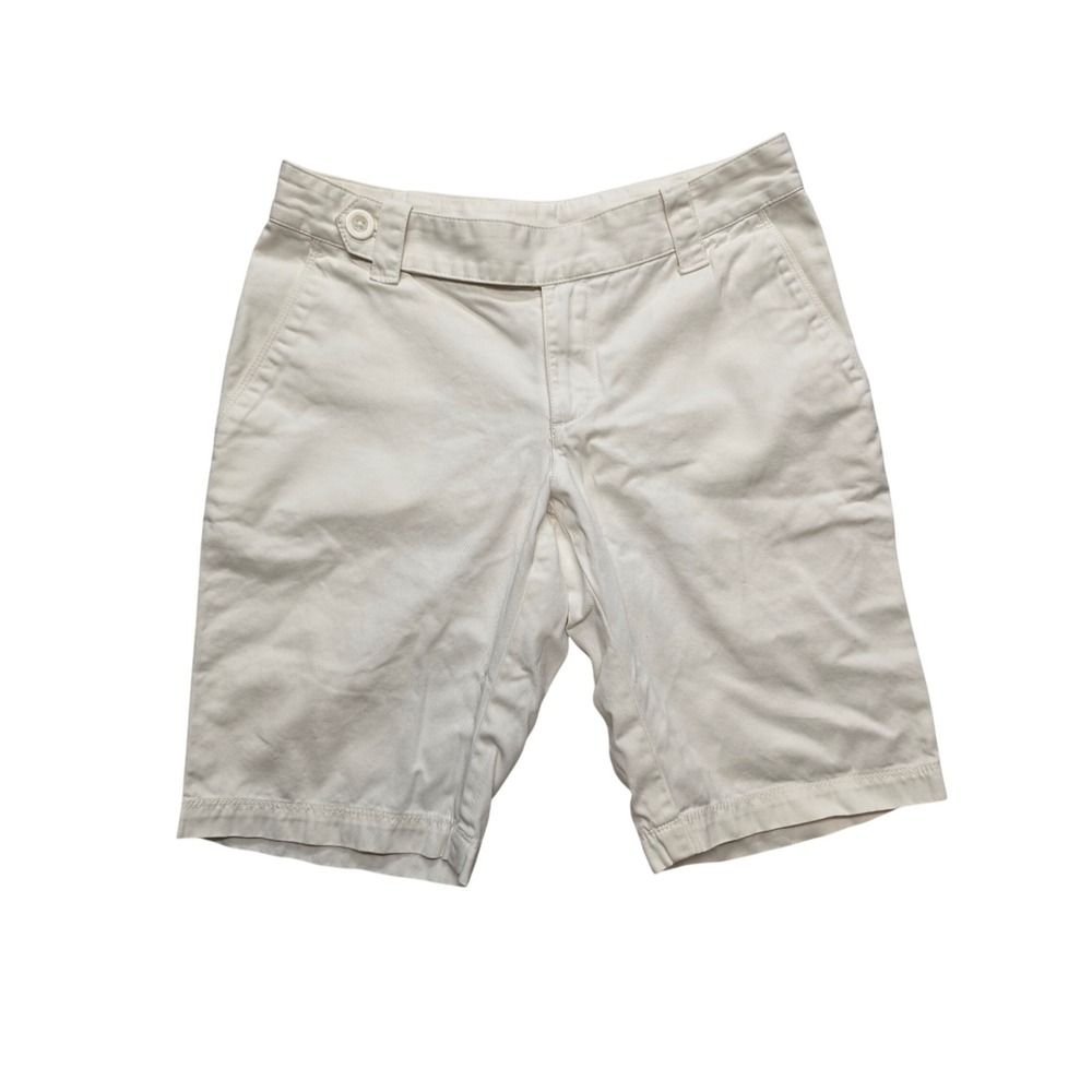 The North Face Chino Bermuda Shorts Off White Gorpcore Hiking Womens Size 4‎
